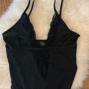 Lacy thong bodysuit